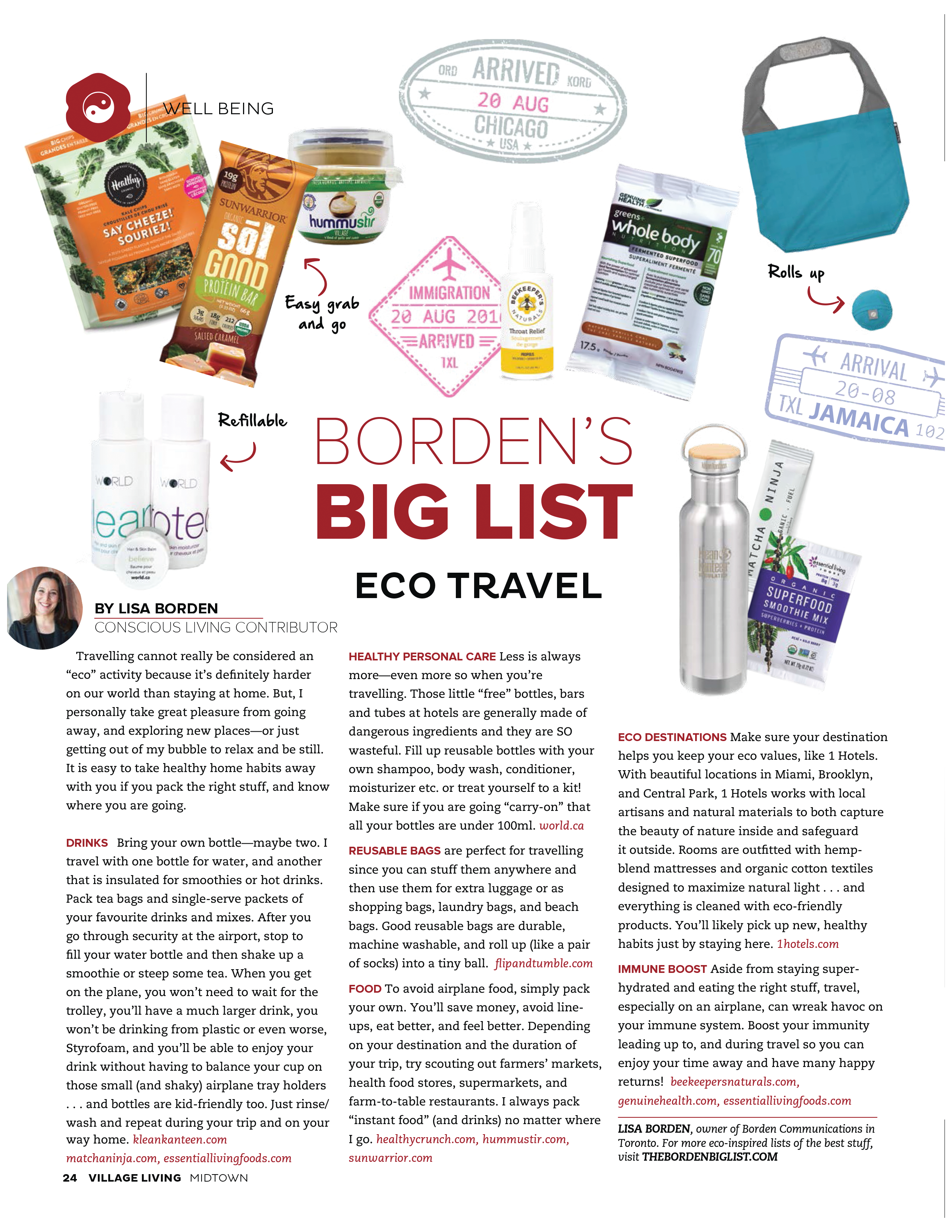 Eco Travel, Village Living Magazine